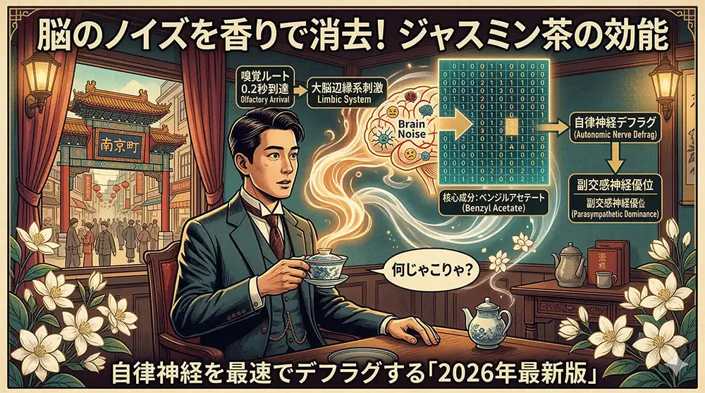 ジャスミン茶の効能：自律神経を最速でデフラグする
