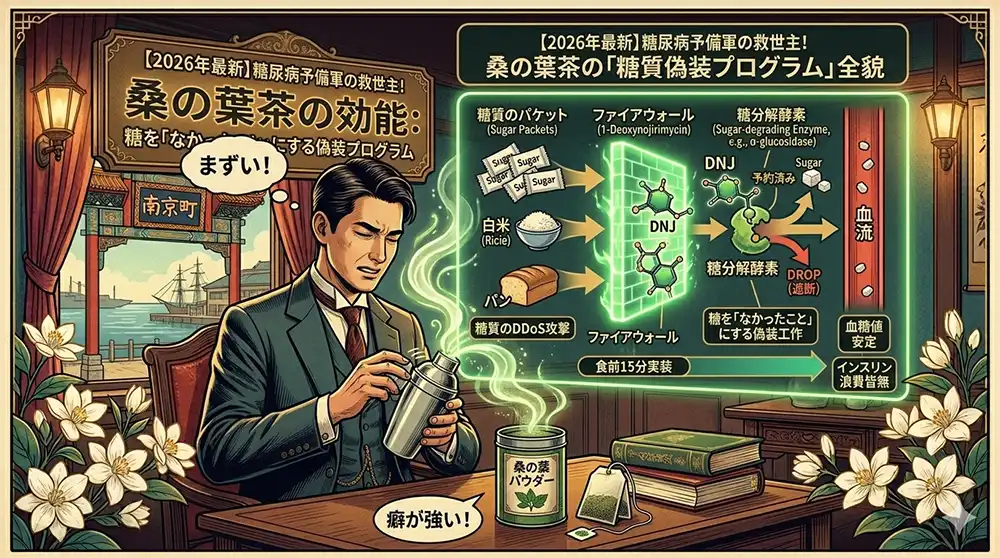 桑の葉茶の効能と「糖質偽装プログラム」の全貌