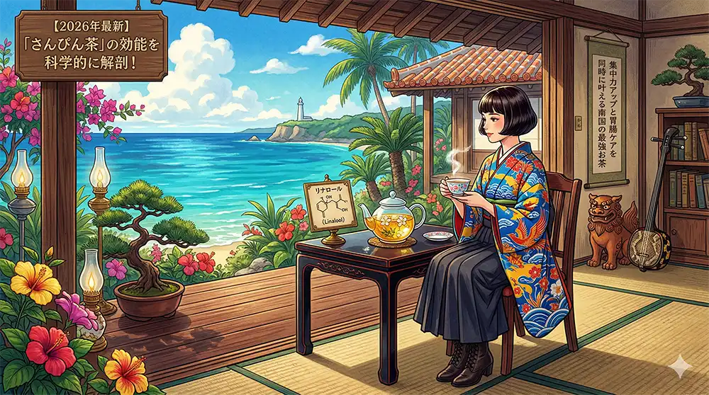 「さんぴん茶」の効能を科学的に解剖！集中力アップと胃腸ケアを同時に叶える南国の最強お茶