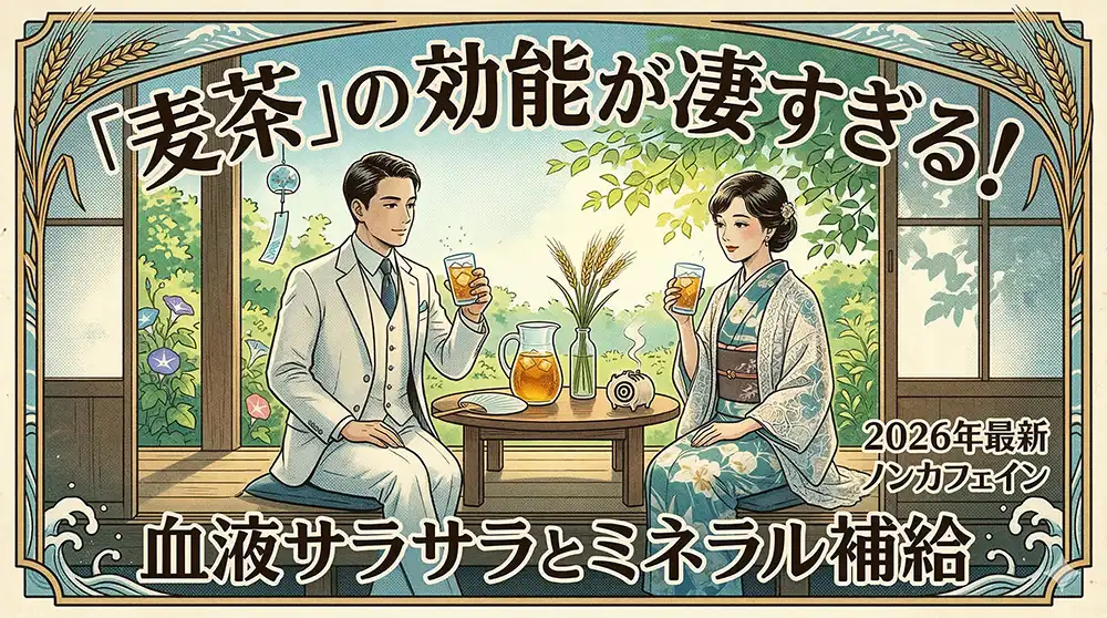 血液サラサラとミネラル補給「麦茶」の効能が凄すぎる