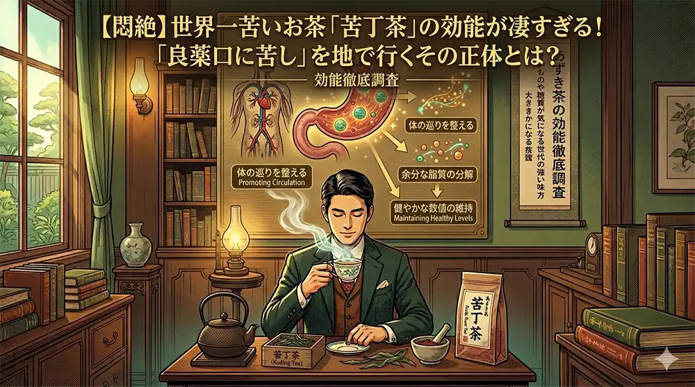 【悶絶】世界一苦いお茶「苦丁茶」